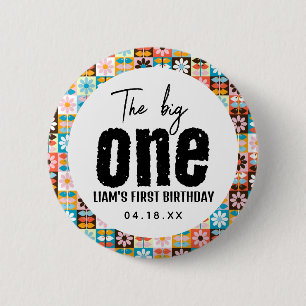 ビッグ・ワンの1歳の誕生日 缶バッジ