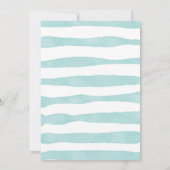 ビッグ・ワン最初の誕生日ビーチサーフィンパーティー 招待状 (裏面)