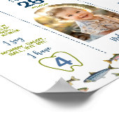 ビッグ・ワン魚釣り第1回バースデーマイルストーンポスター ポスター (角)