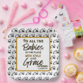 ビッグ・ワン90のヒップホップ1歳の誕生日/赤ちゃんシャワー ペーパープレート (パーティー)