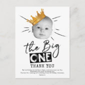 ビッグ・ワン・ファースト誕生日写真ありがとう ポストカード (正面)