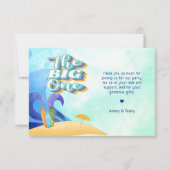 ビッグ・ワン・ファースト・誕生日ありがとう カード (正面)