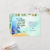 ビッグ・ワン・ファースト・誕生日ありがとう カード (正面/裏面インサイチュ)