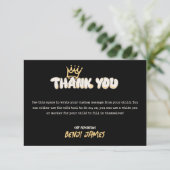 ビッグ・ワン | 90年代スタイルの初めての誕生日 サンキューカード (スタンド正面)