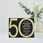 ビッグ 5-0 ゴールドパーティー招待状 招待状 (スタンド正面)
