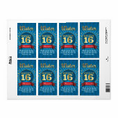 ビッグBash甘い16ウォーターボトルラベル ラベル (フルシート)