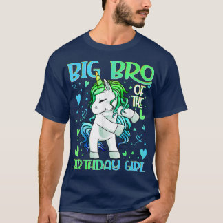 ビッグBroの誕生日ガールフロンユニコーンビッグ Tシャツ