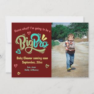 ビッグBro写真ビッグBrother妊娠の発表 案内状