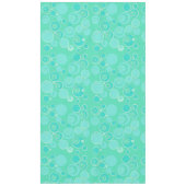 ビッグBubblegumバブルいたるところでティール（緑がかった色）ありがとう テーブルクロス (正面)