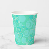 ビッグBubblegumバブルいたるところでティール（緑がかった色）ありがとう 紙コップ (裏面)