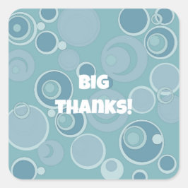 ビッグBubblegum泡いたるところでLividありがとう スクエアシール