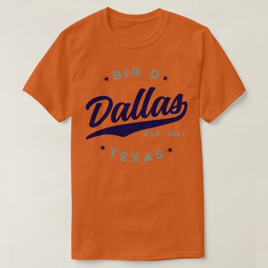 ビッグDダラステキサス州 Tシャツ (デザイン正面)