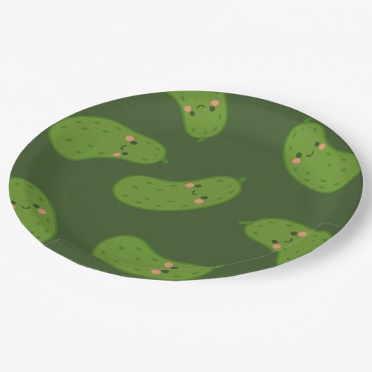 ビッグDillグリーンピックベイビーシャワー ペーパープレート (アングル)