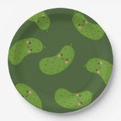 ビッグDillグリーンピックベイビーシャワー ペーパープレート (正面)