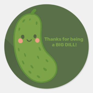 ビッグDillグリーンピックベイビーシャワー ラウンドシール