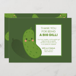 ビッグDill Green Pickle赤ちゃんシャワーありがとう 招待状