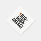 ビッグDinkエナジーおもしろいピックボールDinkingチャンピオン スタンダードカクテルナプキン (角)