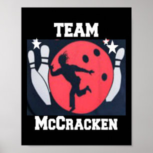 ビッグErn MccrackenキングおもしろいピンボーリングTシャツ1 ポスター