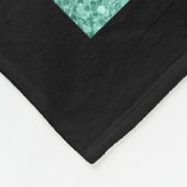 ビッグPapaクマ – ブラックフレーム文字&ポーラベア フリースブランケット (角)