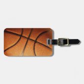 ビッグPinceオレンジ色のバスケットボール、ラゲージタグ ラゲッジタグ (正面横)