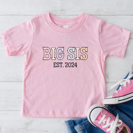 ビッグSis Est 2024シャツ |ベビー発表 Tシャツ