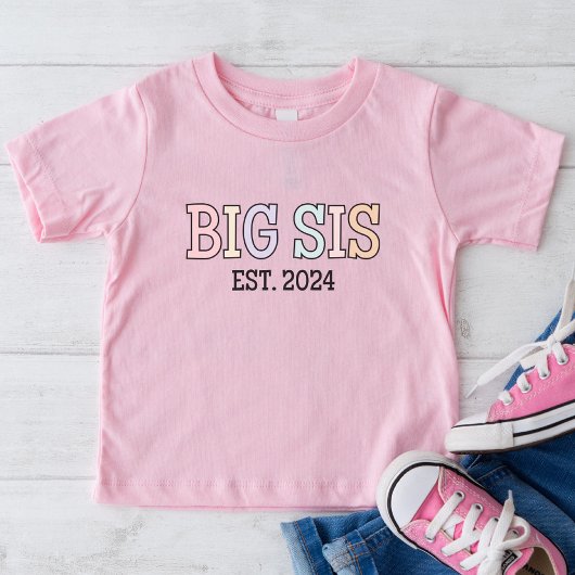 ビッグSis Est 2024シャツ |ベビー発表 Tシャツ