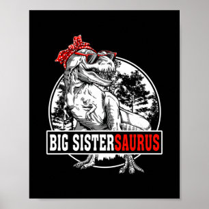 ビッグSistersaurus Tレックス恐竜おもしろいSaurus ポスター