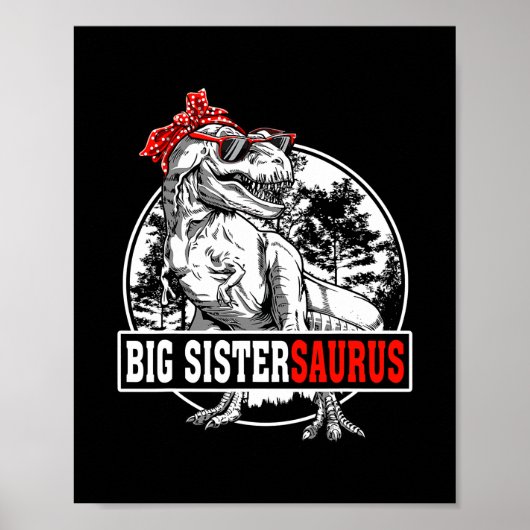 ビッグSistersaurus Tレックス恐竜おもしろいSaurus ポスター (正面)