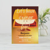 ビッグS'more Kid Birthday Party垂直招待状 招待状 (スタンド正面)