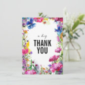 ビッグTHANK YOU牧草地開花コレクション サンキューカード (スタンド正面)