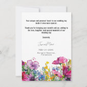 ビッグTHANK YOU牧草地開花コレクション サンキューカード (裏面)