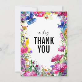 ビッグTHANK YOU牧草地開花コレクション サンキューカード