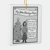 ビッグYikesオーナメント: O Tanenbaum セラミックオーナメント (右)