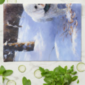 ビッコンフリーズ雪のクリスマスを許す キッチンタオル (折り畳み)