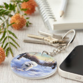 ビッコンフリーズ雪のクリスマスを許す キーホルダー (正面右)