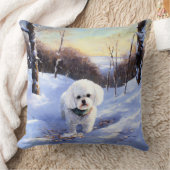 ビッコンフリーズ雪のクリスマスを許す クッション (ブランケット)