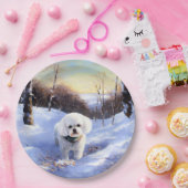 ビッコンフリーズ雪のクリスマスを許す ペーパープレート (パーティー)