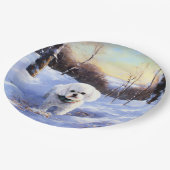 ビッコンフリーズ雪のクリスマスを許す ペーパープレート (アングル)