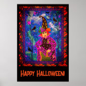 ビッチング不気味ハッピーハローウィンパーティーデコル ポスター (正面)