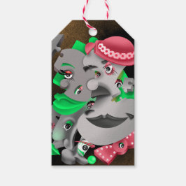 ビットとピース – シュールパズル顔ギフトラベル ギフトタグ