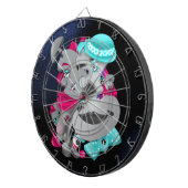 ビットとピース – シュールパズル顔ダーツボード ダーツボード (正面右)