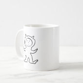 ビットイヤーキッズジャミーデザイン コーヒーマグカップ (正面左)