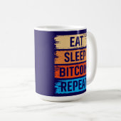 ビットコインおもしろ仮想通貨ファッション コーヒーマグカップ (正面右)