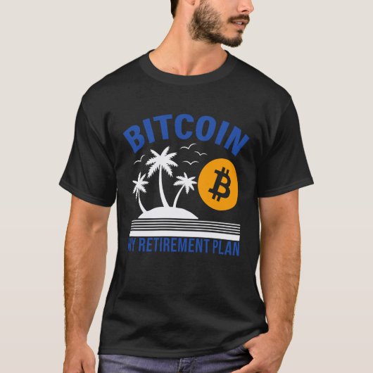 ビットコインが私の退職後の生活 Island Vibes Tropical  Tシャツ (正面)