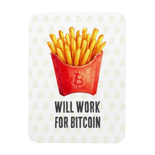 ビットコインで働きます マグネット (縦)