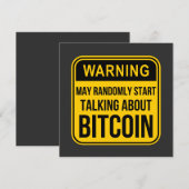 ビットコインについて突然話し始めるかもしれない 招待状 (正面/裏面)