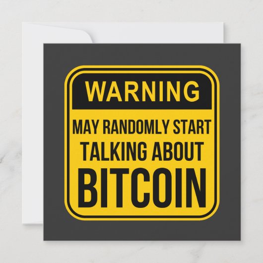 ビットコインについて突然話し始めるかもしれない 招待状 (正面)