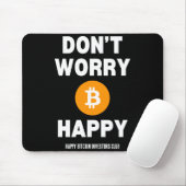 ビットコインに悩むな幸せになれ マウスパッド (マウス)