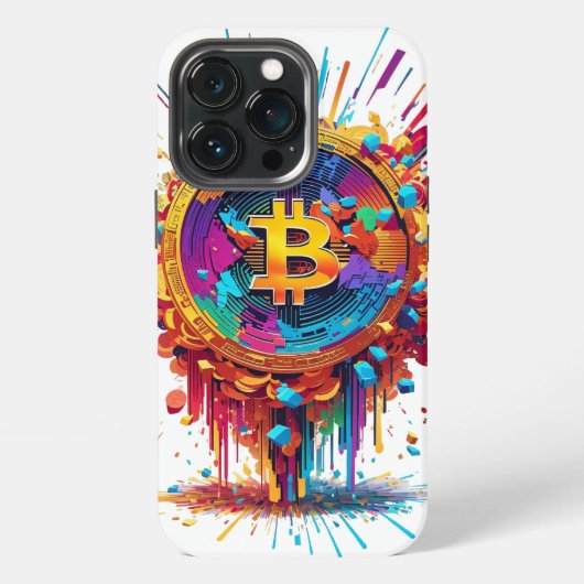 ビットコインのイラスト iPhoneケース (裏面)