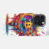 ビットコインのイラスト iPhoneケース (裏面横)